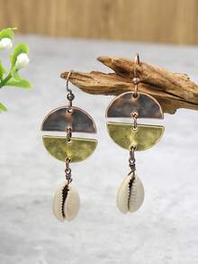 EMERY ROSE Shell Drop Earrings - Nhiều màu - Xem 2