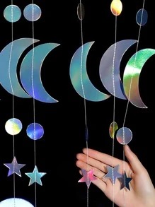 1入組月亮和星星花環 - 彩色 - 查看 4