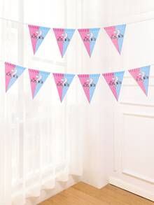 1件套派對裝飾拉旗 - 彩色 - 查看 3