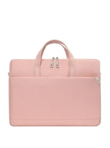 14 Inch Plain Laptop Bag - Pink - View 1
