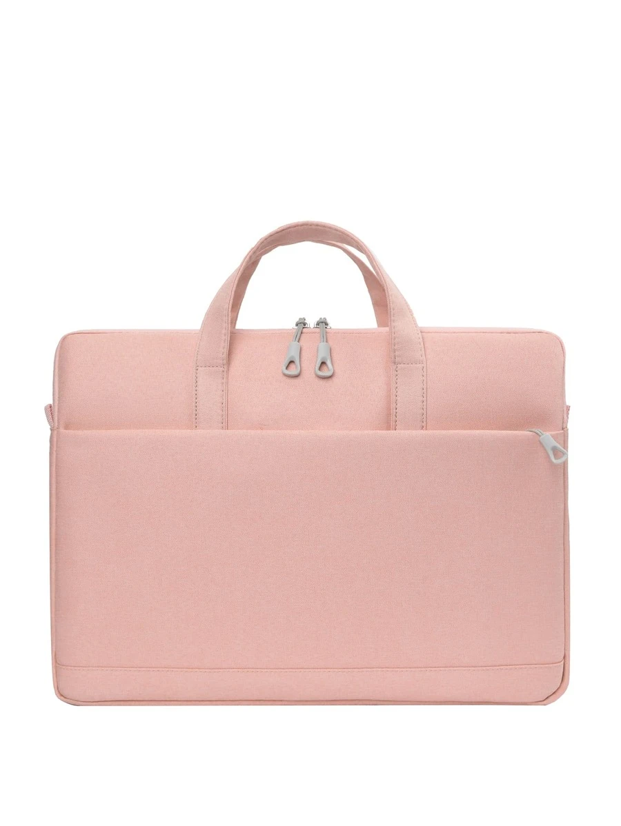 14 Inch Plain Laptop Bag - Pink - View 1