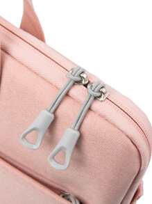 14 Inch Plain Laptop Bag - Pink - View 4