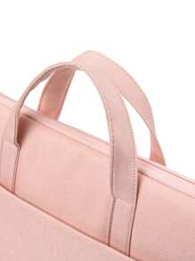 14 Inch Plain Laptop Bag - Pink - View 5