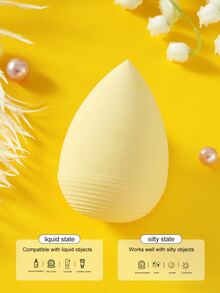 1pc Makeup Sponge - Yellow - View 3