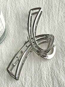 DAZY Minimalist Geometric Hair Claw Street - Silver - View 7