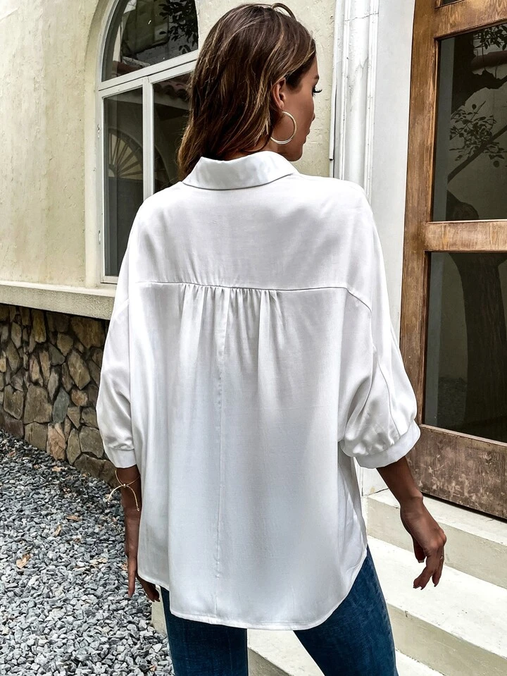 batwing button down shirt