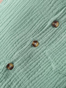 Baby Pocket Patched Top & Shorts - Green - View 5