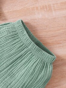 Baby Pocket Patched Top & Shorts - Green - View 6