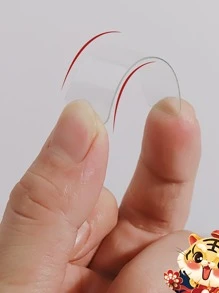 60pcs Plastic Double-sided Tape,Simple Clear Strong Adhesive Patch For Daily Life - Clear - View 3