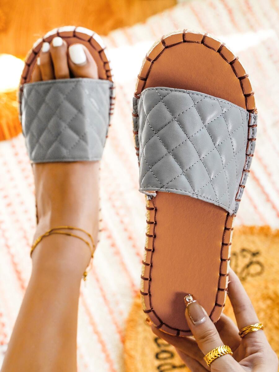 Dép bệt Nữ - Xám - Xem 1