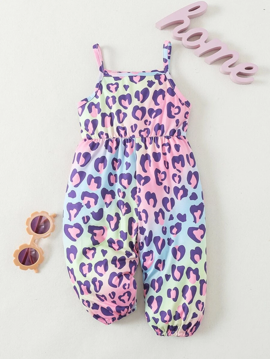 Baby Allover Print Cami Jumpsuit - Multicolor - View 1