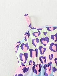 Baby Allover Print Cami Jumpsuit - Multicolor - View 4