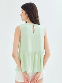 MOTF VISCOSE FLOWY TOP - Mint Green - View 2