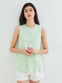 MOTF VISCOSE FLOWY TOP - Mint Green - View 4