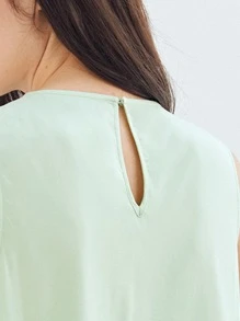 MOTF VISCOSE FLOWY TOP - Mint Green - View 5