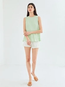 MOTF VISCOSE FLOWY TOP - Mint Green - View 8
