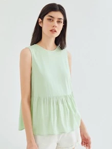 MOTF VISCOSE FLOWY TOP - Mint Green - View 9