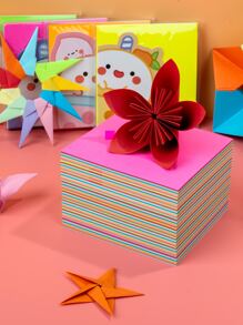 80入組隨機色DIY日本折紙