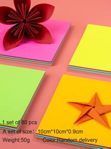 80入組隨機色DIY日本折紙