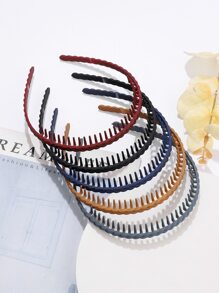 5pcs Solid Headband - Multicolor - View 1