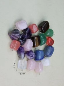 20入組石頭DIY吊墜 - 彩色 - 查看 3