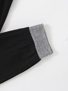 Niños Conjunto de pijama pantalones con camiseta con estampado de letra - Multicolor - Ver 3