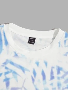Manfinity Men Leaf Print Tee - White - View 3