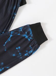 Tween Boy Letter Graphic PJ Set - Black - View 5