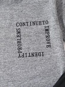 Niños Conjunto de pijama pantalones con camiseta con estampado de letra - Multicolor - Ver 6