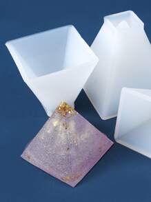 Khuôn silicon 1 cái nến DIY - trắng - Xem 2