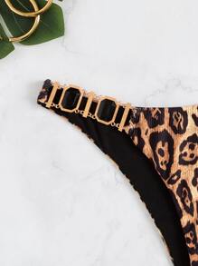 Swim SXY 2025 Women's Vacation Sexy Leopard Print Bikini Bottom (Print Pattern Random) Summer - Multicolor - View 3