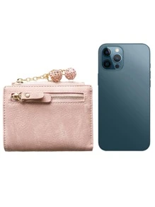 Stitch Detail Small Wallet - Pink - View 7