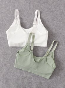 Easithlete 2 piezas Sujetador deportivo inconsútil soporte medio - Multicolor - Ver 2