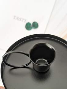 Cup Shaped Candle Holder Gifts Birthday Graduation - Black - View 3