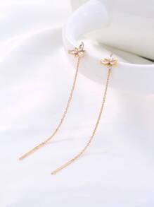 Nooxian Hoa tai ren Cubic Zirconia trang trí ngày lễ tình nhân - Vàng - Xem 3