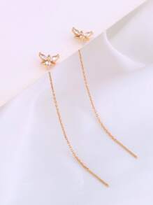 Nooxian Hoa tai ren Cubic Zirconia trang trí ngày lễ tình nhân - Vàng - Xem 5