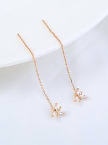 Nooxian Hoa tai ren Cubic Zirconia trang trí ngày lễ tình nhân - Vàng - Xem 6