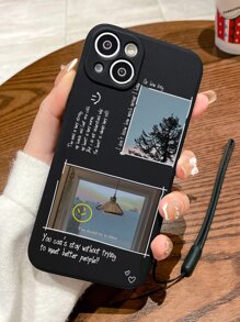 Scenery Tpu Edge Cartoon Printed Phone Case, With Hand Strap, Compatible With Apple Series Iphone 7/8/11/12/13/14 Promax Plus X Xr Xsmax Se2, Iphone 15, 15 Pro, 15 Plus, 15 Promax, Samsung Series Galaxy A03s, A03core, A04, A12, A13, A14, A21s, A22, A23, A32, A33, A34, A50, A51, A52, A53, A54, A71, A72, A73, S20 Fe, S21, S21 Plus, S21 Ultra, S22, S22 Plus, S22 Ultra Compatible With iPhone15/15Plus/15Pro/15Promax
