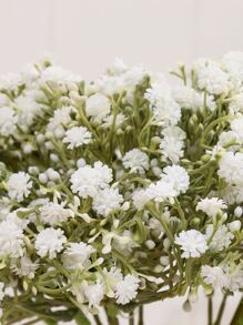 7pcs Artificial Flower, Faux Flower Bouquet For Home Decor - White - View 4