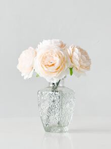 12/24 件仿真牡丹花，带茎，用于婚礼派对装饰、蛋糕装饰和家庭客厅餐桌中心装饰、假植物、秋季装饰、房间、书桌、花园装饰、房间装饰用品