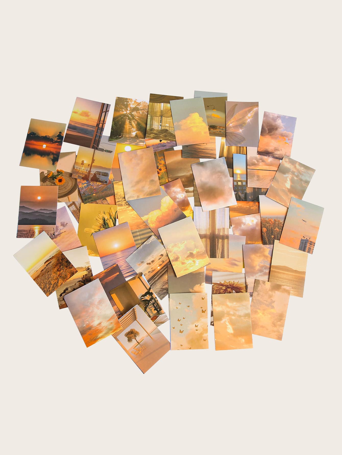 100入組山水圖案隨機貼紙 - 彩色 - 查看 1