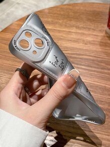 Cartoon Doll Padded Coat Tpu Painting Phone Case, Compatible With Apple Iphone Series (7 Plus, X, Xr, Xs Max, 11, 11 Pro, 11 Pro Max, 12, 12 Pro, 12 Pro Max, 13, 13 Pro, 13 Pro Max, 14, 14 Pro, 14 Pro Max) - Silver - View 4