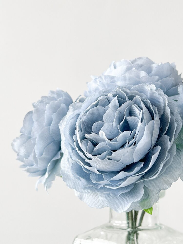12/24pcs Artificial Peony Flowers Simulated Peony Flower Heads With Stems For Wedding Party Decoration, Cake Decoration And Home Living Room Table Centerpieces,Fake Plants,Fall Decor,Room,Desk,Garden Decor,Room Decoration Stuff Home Decor Back To School School Supplies