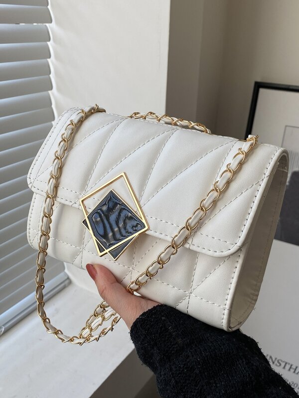 حقيبة كتف صغيرة مبطنة كاجوال للنساء