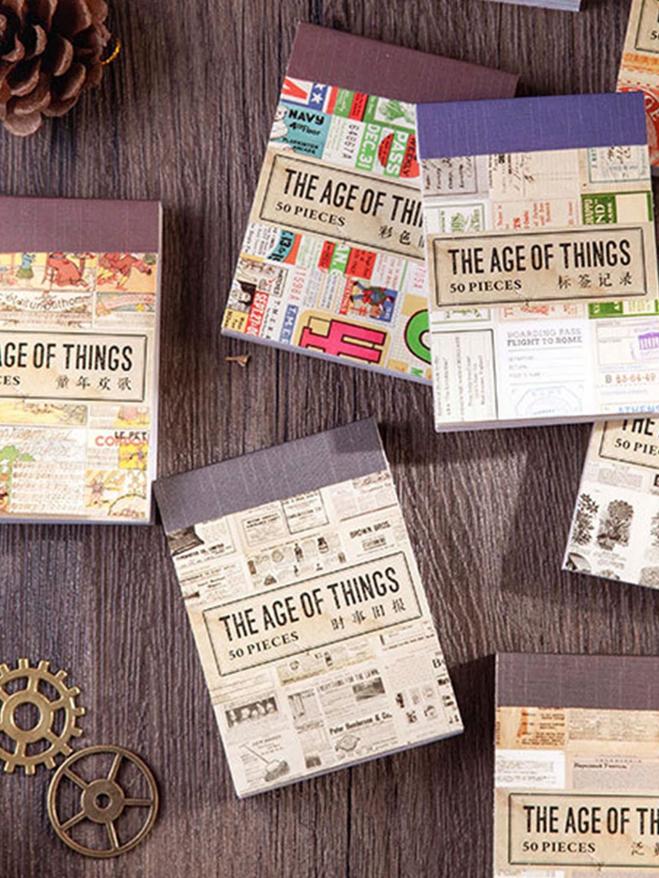 1pc Vintage Pattern Random DIY Material Paper - Multicolor - View 1