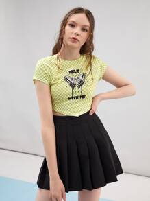 Zoe Radford Letter & Butterfly Print Tee - Multicolor - View 1