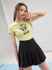 Zoe Radford Letter & Butterfly Print Tee - Multicolor - View 4