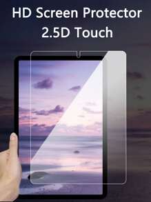 1入組螢幕保護鋼化膜適用於iPad - 無色 - 查看 4
