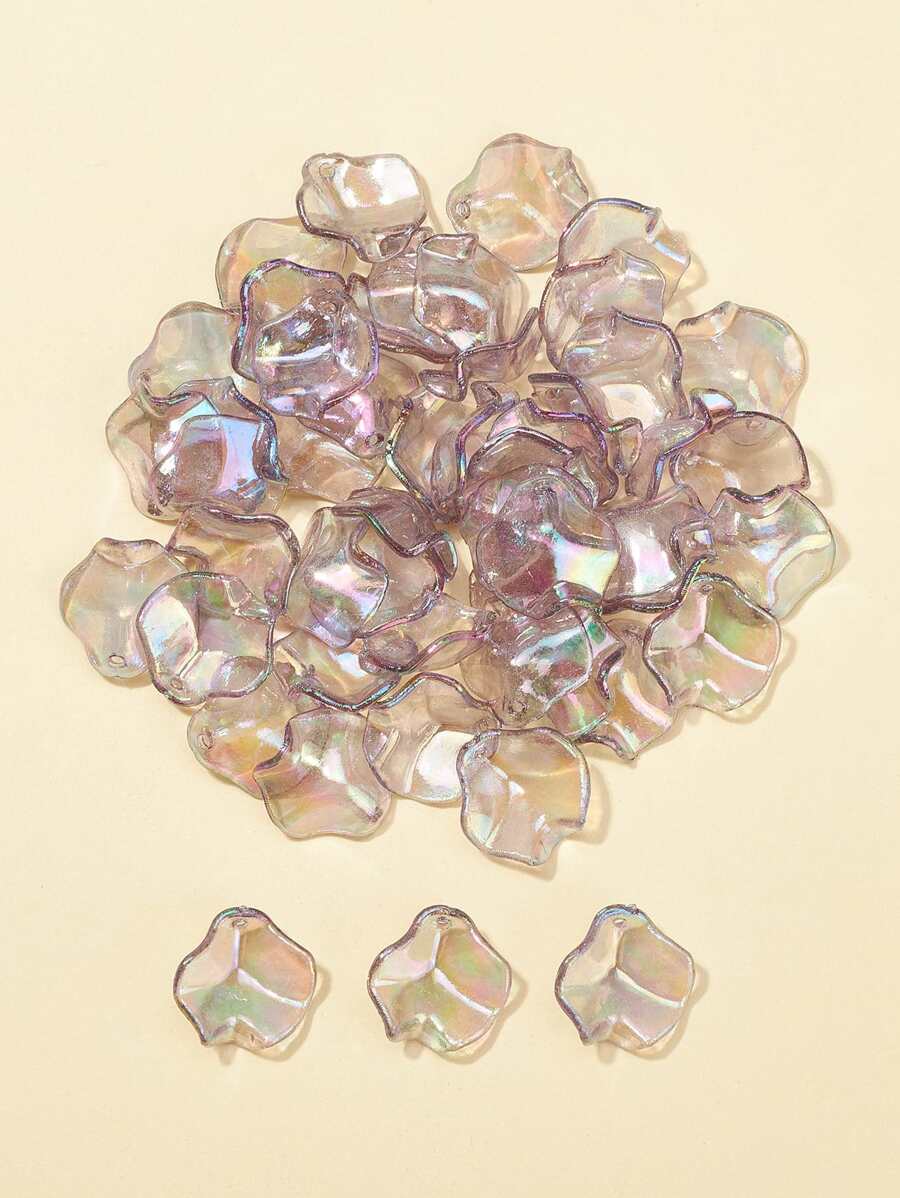 50pcs Plastic Shell Shaped DIY Pendant - Multicolor - View 1