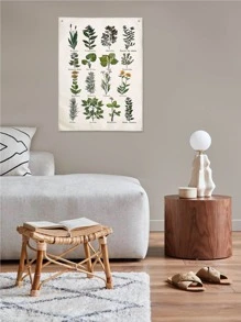 植物印花掛毯 - 彩色 - 查看 3